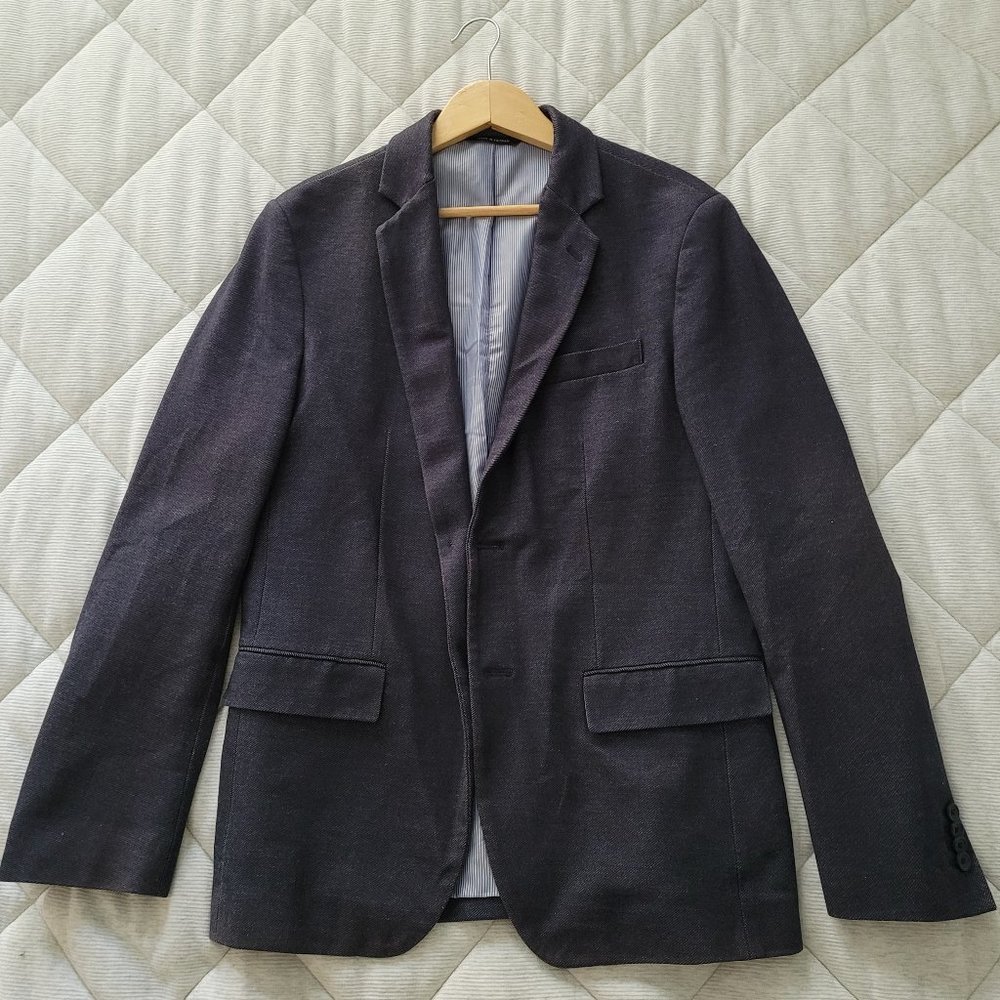 Navy Blue Men's Blazer - Banana Republic